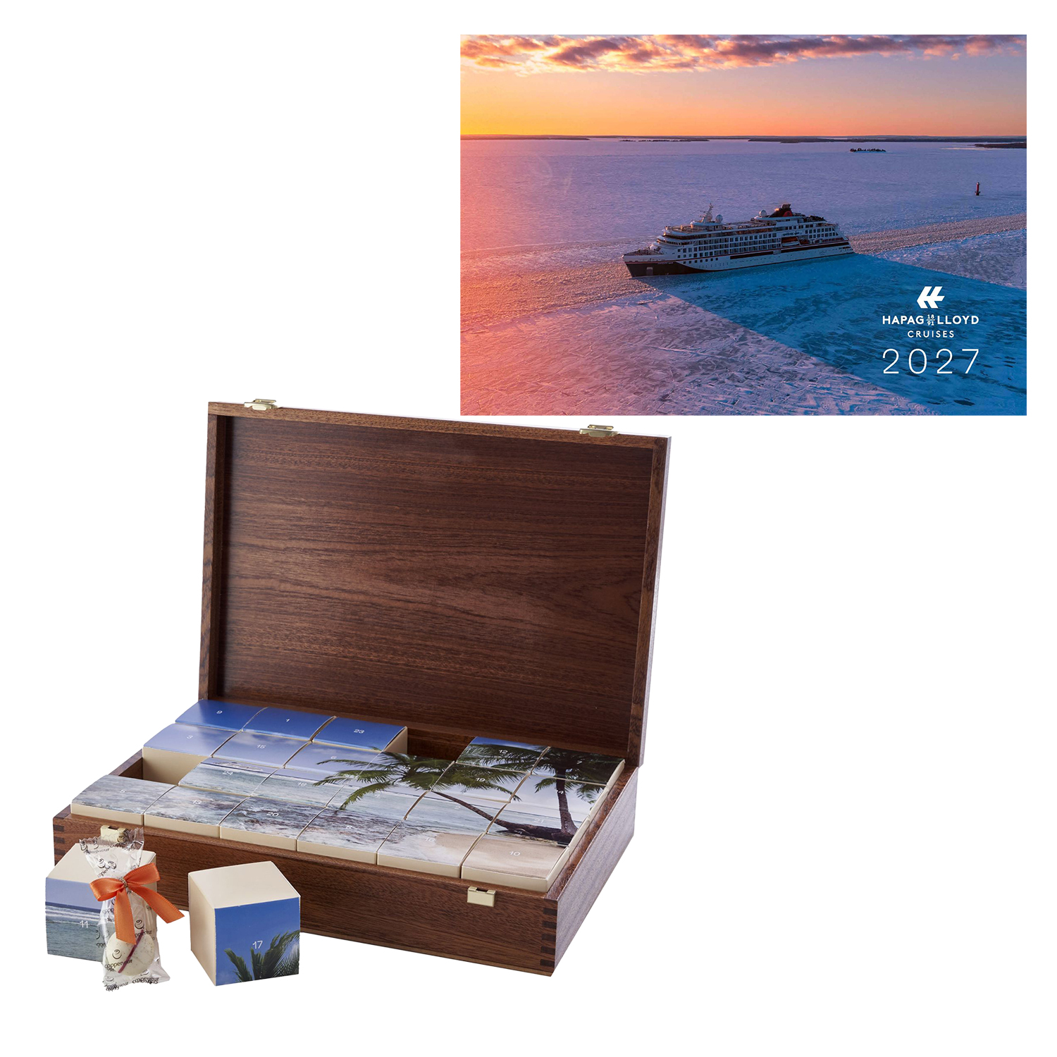 Hapag-Lloyd Cruises Luxus Adventskalender – Clubspecial Set mit Wandkalender