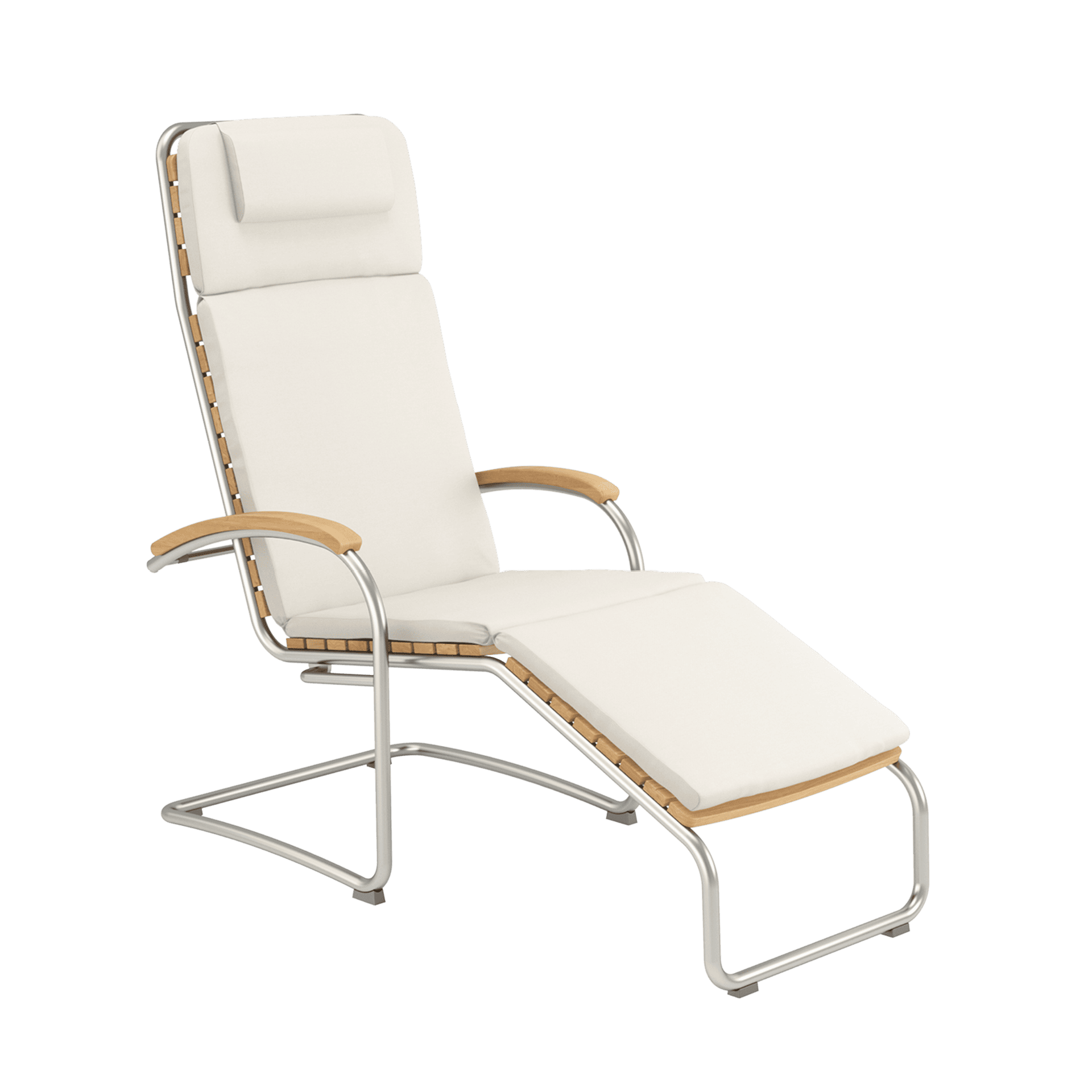 Bolero Liegesessel Teak Auflage Linum